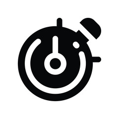 timer icon. vector glyph icon for your website, mobile, presentation, and logo design.
