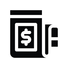 news icon. vector glyph icon for your website, mobile, presentation, and logo design.