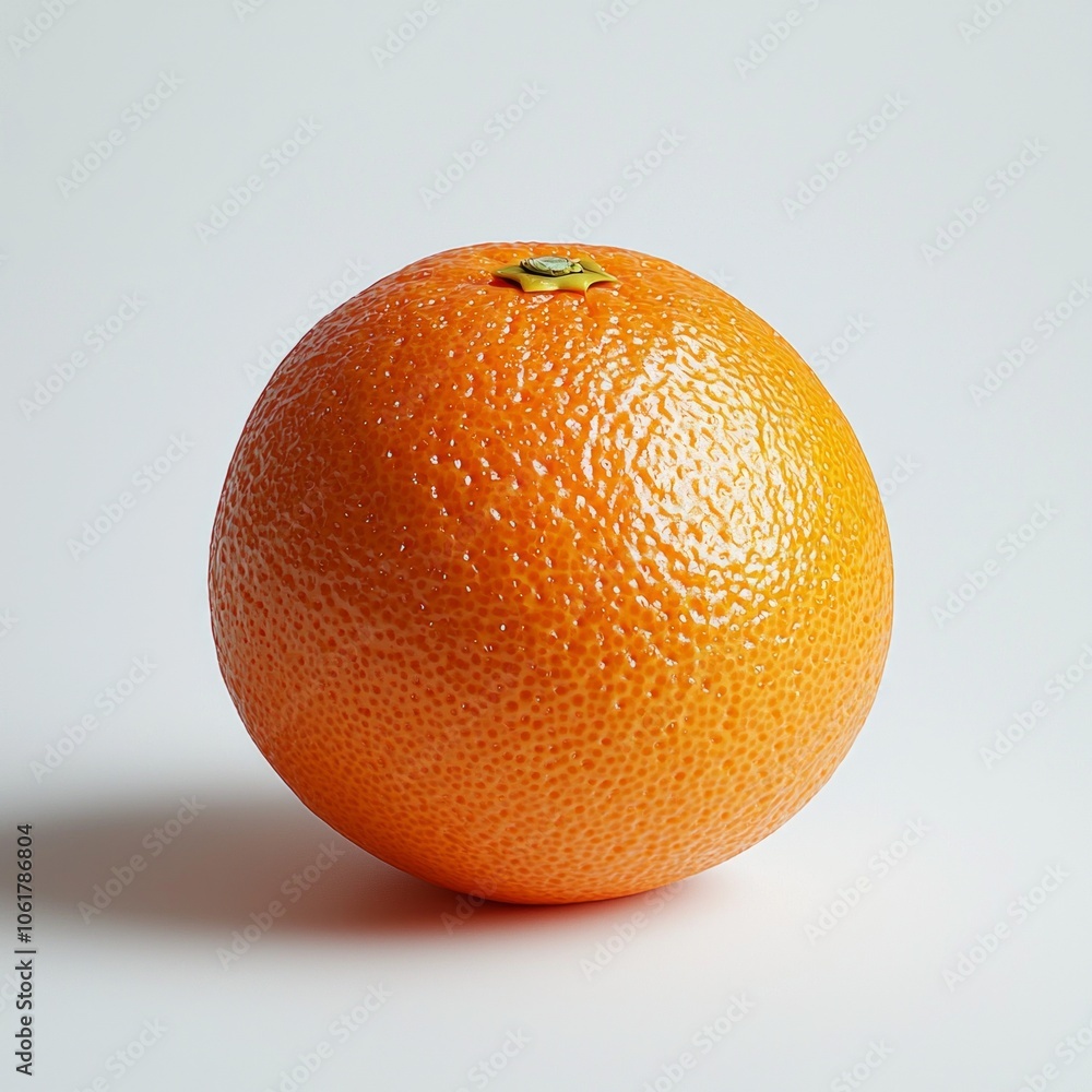 Poster artwork features simple and fresh representation tangelo highlighting its shape and texture pristine
