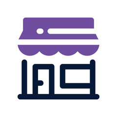 shop icon. vector dual tone icon for your website, mobile, presentation, and logo design.