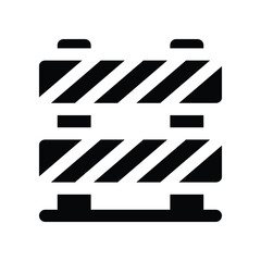 barrier icon. vector glyph icon for your website, mobile, presentation, and logo design.