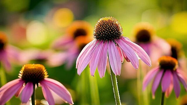 purple coneflowers