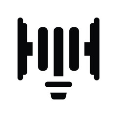 hose icon. vector glyph icon for your website, mobile, presentation, and logo design.