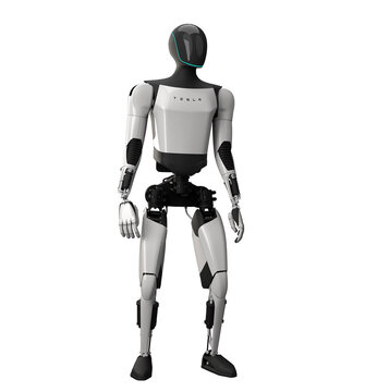 Shanghai, China - July 5th 2024: Tesla Humanoid Robot Optimus