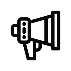 megaphone icon. vector line icon for your website, mobile, presentation, and logo design.