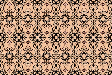 seamless damask and Thai pattern
