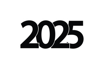 New year 2025 stylish text