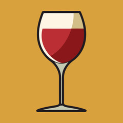 glass of red wine