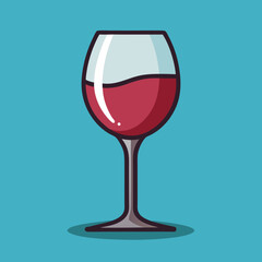 glass of red wine