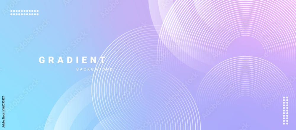 Poster Gradient abstract background with circular line patterns. Vector illustration.
