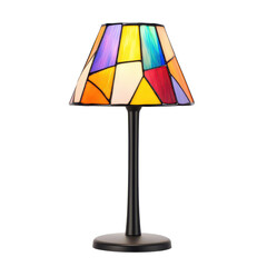 Illuminate your space with a colorful stained glass table lamp