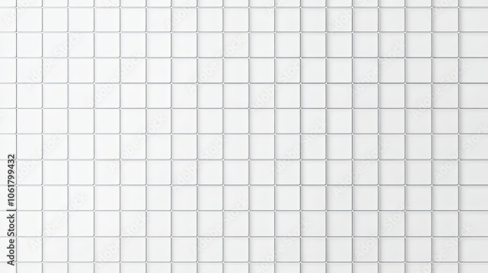 Leinwandbilder seamless light grey grid pattern on a white background for modern design applications