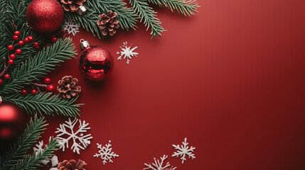 christmas background with christmas decorations