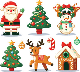 Christmas tree with a star on it vector illustration