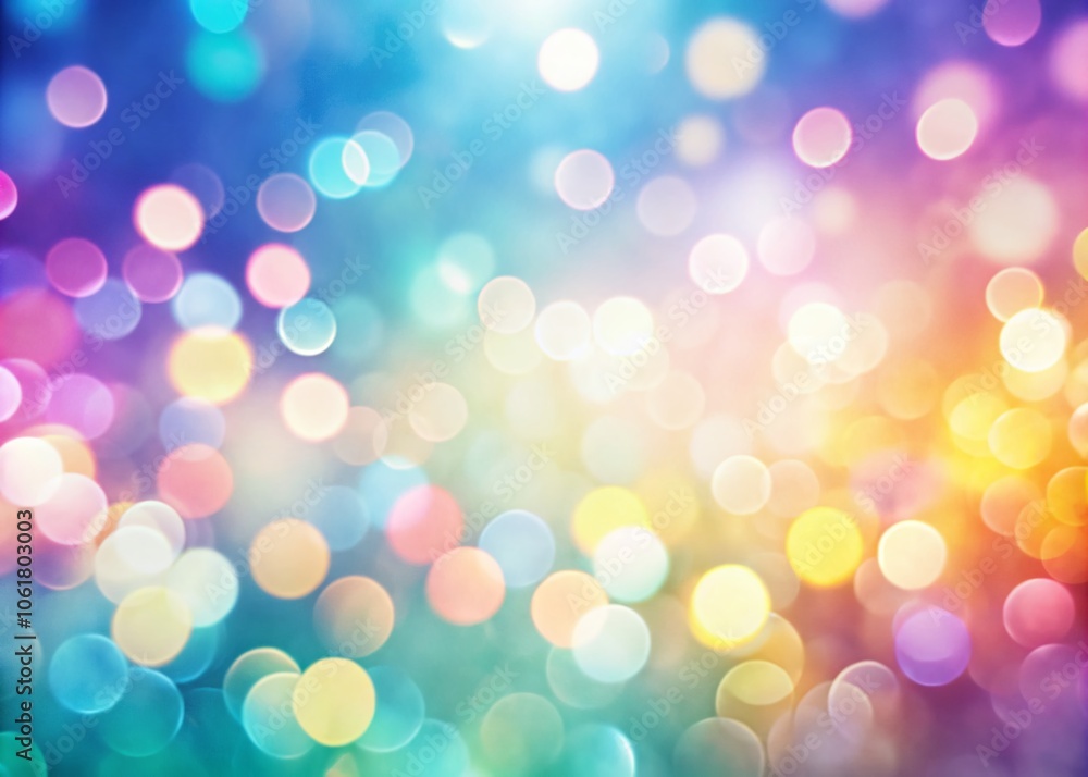 Aufkleber pastel colored bokeh silhouette photography with soft rotating background for abstract art and desig