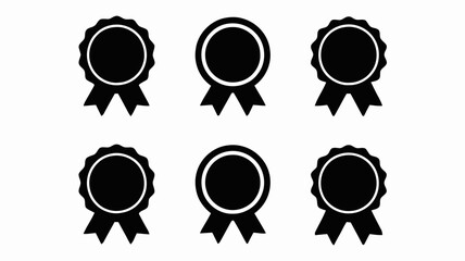 Award Icons Collection Bold, Minimalist Black-and-White Design
