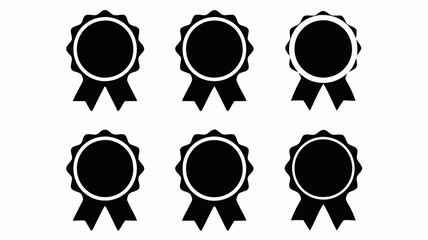 Award Icons Collection Bold, Minimalist Black-and-White Design
