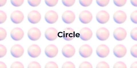 Seamless pattern. Abstract circle shapes with gradient. Vector set. Fluid vivid gradients for banners. Modern trendy design. Liquid shape. Colorful bright neon template. Dynamic soft color.