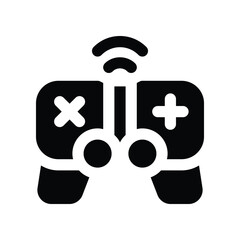 gamepad icon. vector glyph icon for your website, mobile, presentation, and logo design.