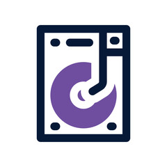 hard drive icon. vector dual tone icon for your website, mobile, presentation, and logo design.