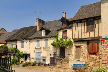 Najac. France. In this small town you can see magnificent examples of traditional architecture, and...