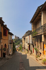 Najac. France. In this small town you can see magnificent examples of traditional architecture, and magnificent views of the castle. It is one of the most beautiful corners of the south of France.
