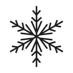 Snowflakes icon vector on white background. Winter symbol. Christmas logo sign.