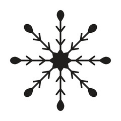 Snowflakes icon vector on white background. Winter symbol. Christmas logo sign.