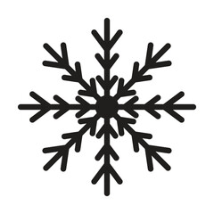 Snowflakes icon vector on white background. Winter symbol. Christmas logo sign.