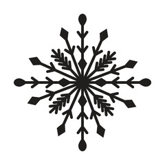Snowflakes icon vector on white background. Winter symbol. Christmas logo sign.