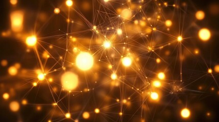 Fototapeta premium abstract fractal shape. Bokeh lights background.