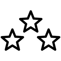 stars line icon