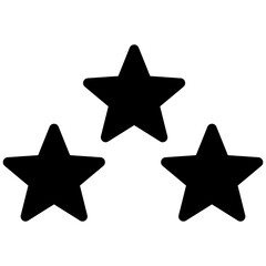 Obraz premium stars solid icon