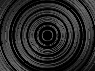 Abstract futuristic dark black background with wave design. Realistic 3d wallpaper with luxurious flowing lines. Perfect background for posters, websites, brochures, banners, applications, etc.