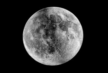 The moon illuminates the dark night sky, enveloping it in a calming and serene beauty.