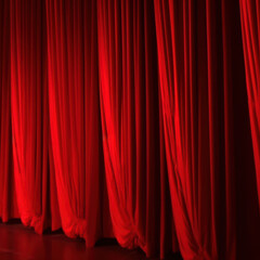 Red Velvet Theatre Curtains