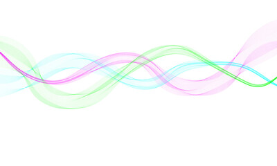 abstract colorful waves