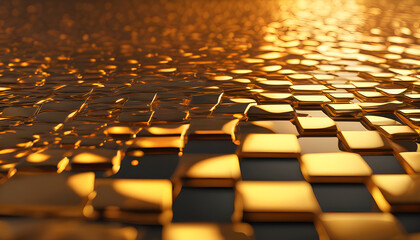 Obraz premium Background image with a gradient from bright gold to orange and yellow using a unique pattern.