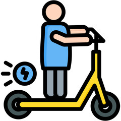 Electrics Scooter Icon