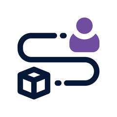 tracking icon. vector dual tone icon for your website, mobile, presentation, and logo design.