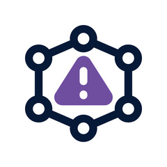 beware icon. vector dual tone icon for your website, mobile, presentation, and logo design.