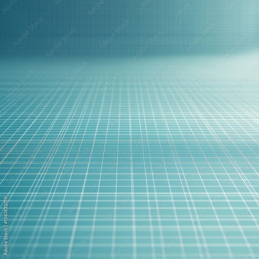 Fototapete a smooth cerulean background featuring a delicate grid pattern, suitable for various design projects