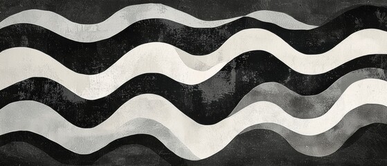 A black and white striped pattern with a white stripe