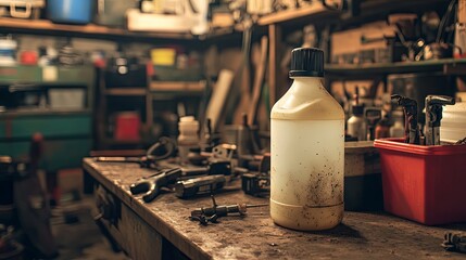 Rusty Tools and Equipment in a Workshop