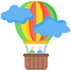 Hot Air Balloon Icon