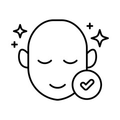 Mental Wellness Icon – A Balanced Landscape Representing Calmness and Mental Peace