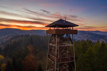 Góra Malnik, Dolina Popradu, Beskid Sądecki, Małopolska, jesień © Maciej G. Szling