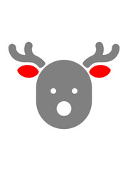Obraz premium christmas reindeer icon