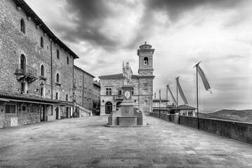 View of Liberty Square in the Republic of San Marino