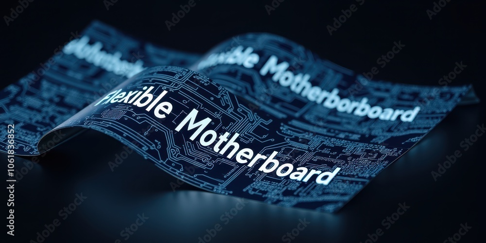 Poster flexible circuit board with detailed design elements